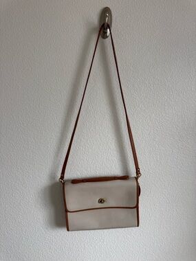 Vintage Partners Beige and Brown Women's Crossbody Bag